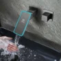 خلاط مغسلة مخفي سمارت مربع راس متحرك كروم ايطالو 28099