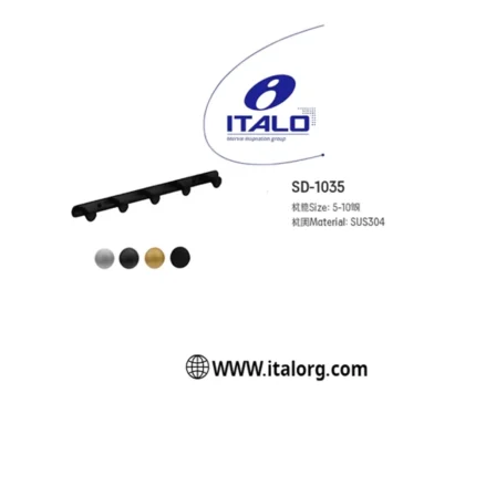 علاقة ملابس 5 هوك اسود موديل  5-1052