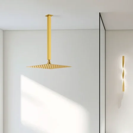 ماسورة سيدا مربع ذهبي مطفي 40سم موديل 55005SPG