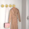 علاقة شنكار مدور ذهبي مطفي  3-811