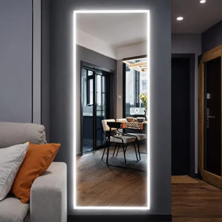 مرايا ليد 5 مم 3 اضاءات مقاس 60*140 واقف ونايم موديل M30