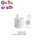 مغسلة نصف برميل أبيض مزخرفة موديل P-7060W