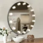 مرايا ليد ديكور80*80 مدور 4مم موديل MDY035