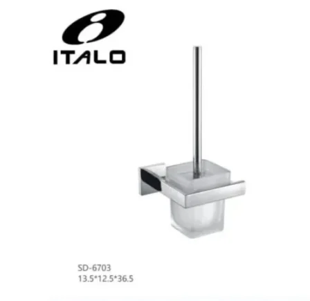 فرشاة حمام زجاج كروم موديل 6703