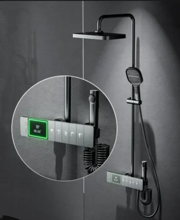 0797 صاعد كامل سمارت نحاس مع شطاف  رمادي موديل 27055NB