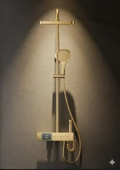 صاعد كامل سمارت نحاس مع شطاف ذهبي  موديل 27055