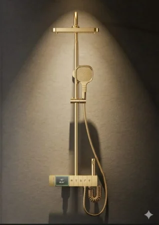 صاعد كامل سمارت نحاس مع شطاف ذهبي  موديل 27055