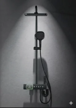 صاعد كامل سمارت نحاس مع شطاف اسود  موديل 27055