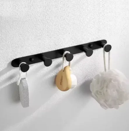 علاقة ملابس 5 هوك اسود موديل 5-1035