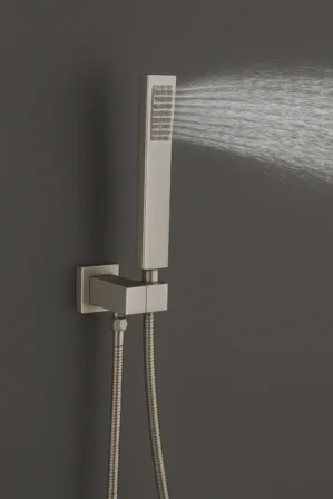 1859 سماعة دش رفيع مربع رمادي HS-88qh  من النحاس