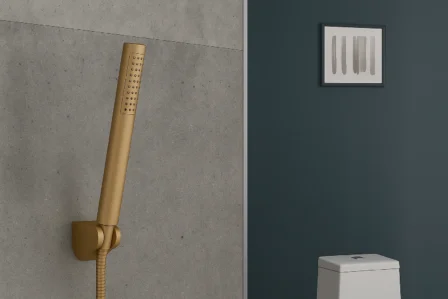 4448 سماعة دش رفيع مدور ذهبي مطفي موديل HS-81MG