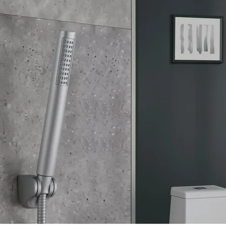 4447 سماعة دش رفيع مدور كروم مطفي  موديل HS-81MC