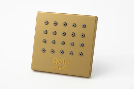 0935 جيت شاور مربع ذهبي مطفي موديل  MV924