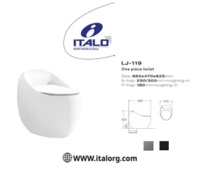 كرسي شفط موديل LJ-119 مدور مقاس 25سم و مقاس 30 سم ITALO